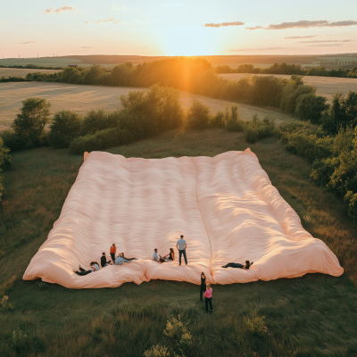 Peach Duvet Relaxation