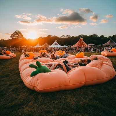 Festival Gathering on Duvet