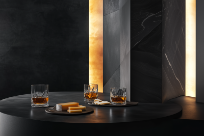 Elegant Whisky Table Setting