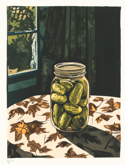 Minimalist Pickles Print