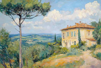 Italian Villa Landscape