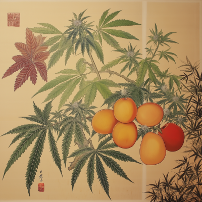 Japanese Mythological Fruit and Plants