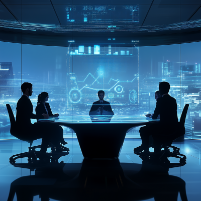 Futuristic Conference Room