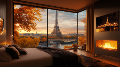 Stylish Paris Hotel Room