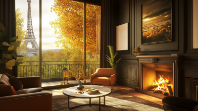 Stylish Hotel Room with Eiffel Tower View