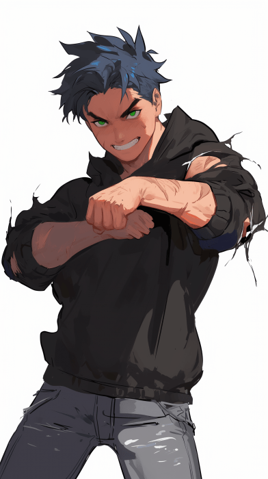 Aggressive Manga Character