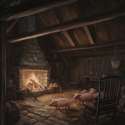 Rustic Interior Scene