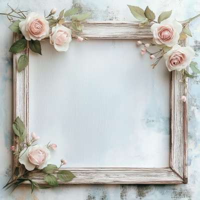 Vintage Wooden Window Frame