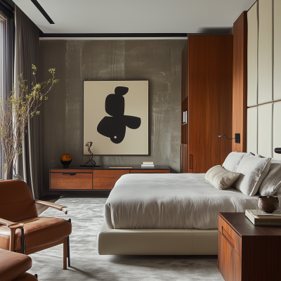 Modern International Style Master Bedroom