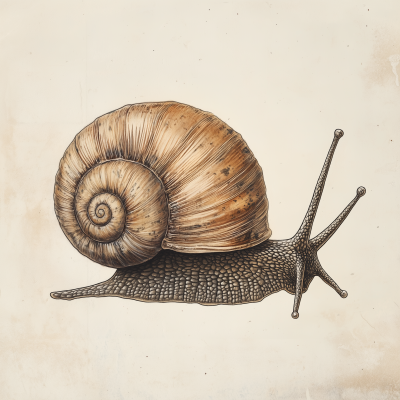 Scientific Snail Illustration