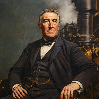 Portrait of George Stephenson