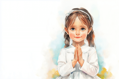 Little Girl in Communion