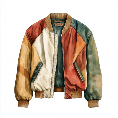 Vintage Autumn Jacket Illustration