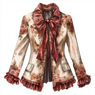 Vintage Autumn Jacket Illustration