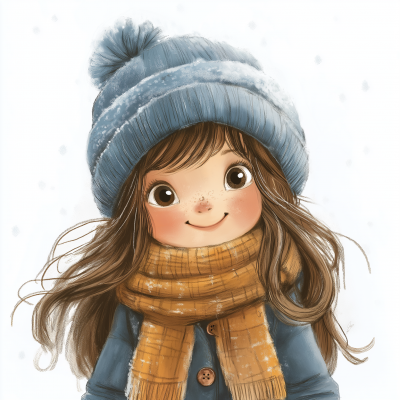 Happy Winter Girl