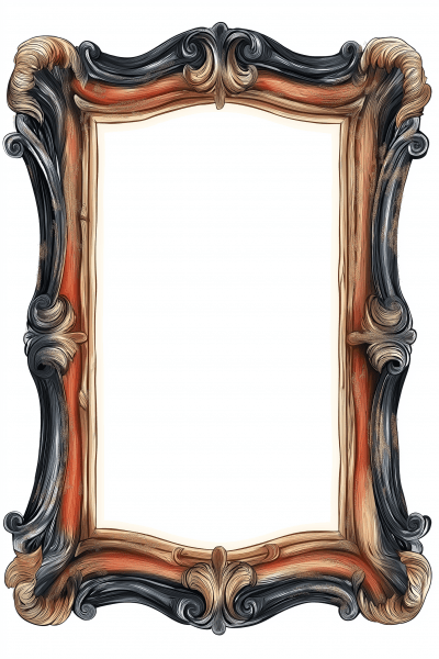 Realistic Wood Picture Frame