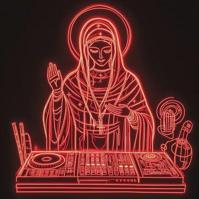 Holy Maria DJing with Instruments