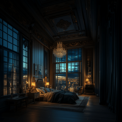 Chic Interior Night View