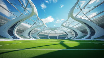 Futuristic Soccer Field