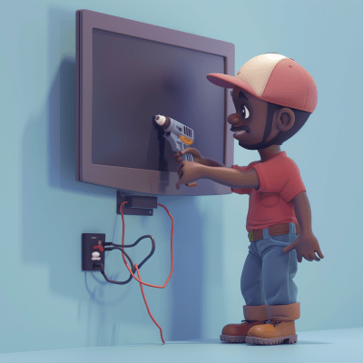 Funny TV Installation