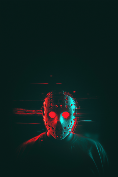 Glowing Eyes Hockey Mask