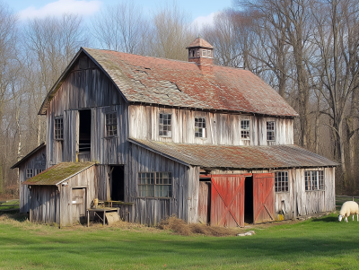 Rustic Barn in the Countryside