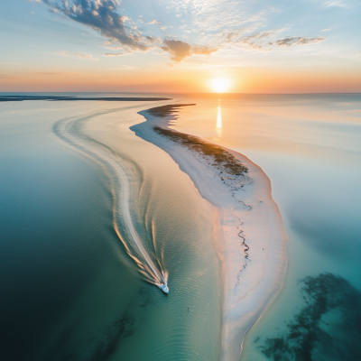 Gulf Coast Island Sunset