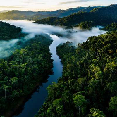 Aerial View of Rainforest