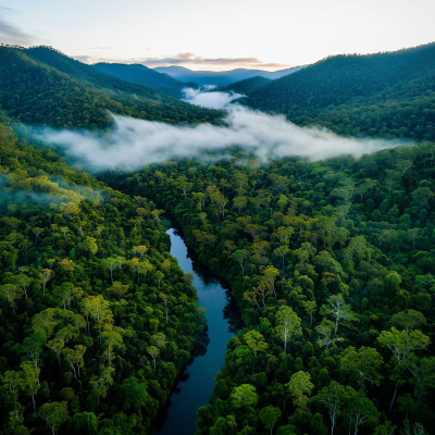 Aerial View of Rainforest