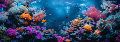 Vibrant Coral Reef Aquarium