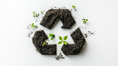 Recycling Symbol in Topsoil