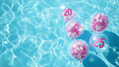 Floral Balloon Numbers in Pool