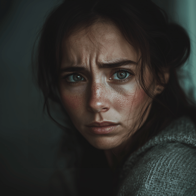 Sad Woman Portrait