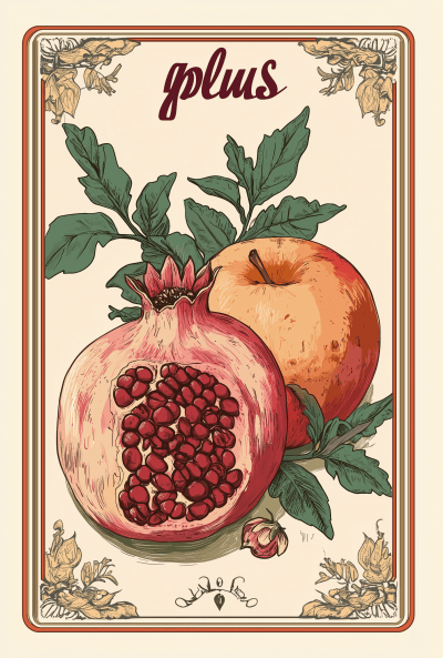 Tarot Card with Fruits