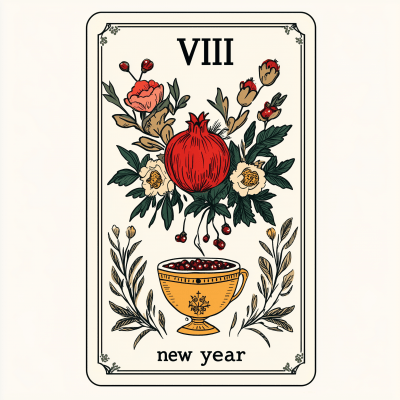 Modern New Year Tarot Card