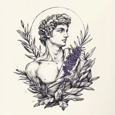 Tattoo Design of Apollo