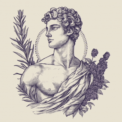 Apollo Tattoo Sketch