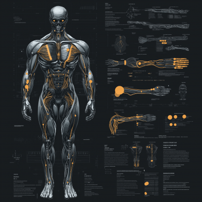 Terminator Cyborg Anatomy Infographic