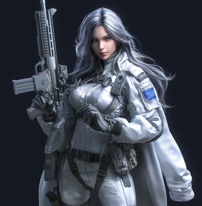 Futuristic Female Character