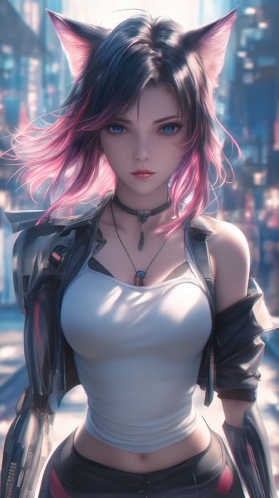 Cyberpunk Anime Portrait