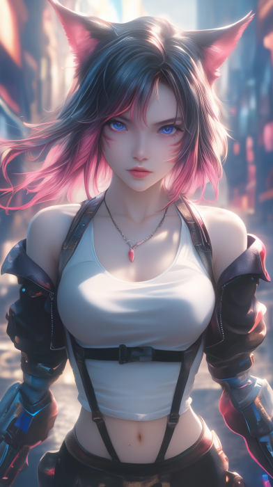 Cyberpunk Anime Portrait