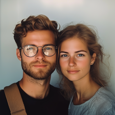 Couple Passport Photo