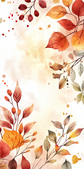 Autumn Watercolor Background