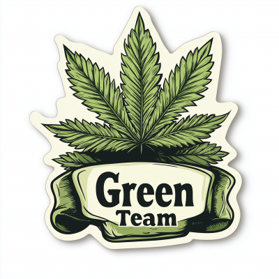 Green Team Sticker