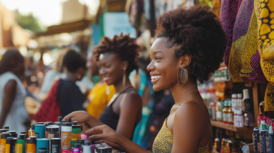 Vibrant African Marketplace