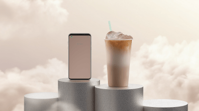 Android Phone and Iced Coffee