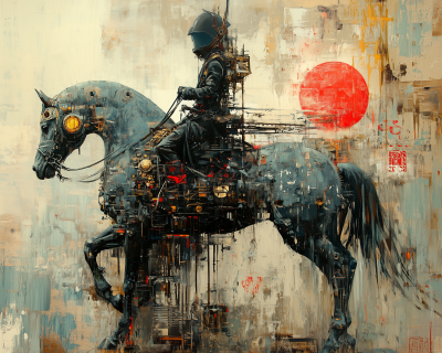 Steampunk Samurai Horse