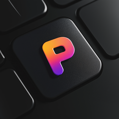 Colorful Logo of P