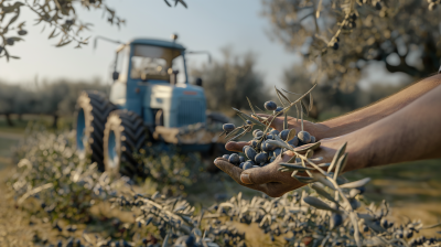 Blue Tractor and Olive Branch