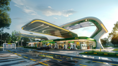 Futuristic Gas Station